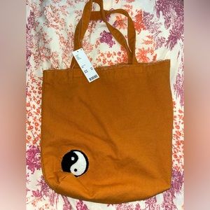 Urban Outfitters Orange Ying Yang Tote bag NWT